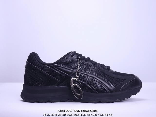 公司级亚瑟士Asics JOG 100S 复古单品 网面休闲透气跑步鞋 鞋款采用亚瑟士AMPLIFOAM科技 为运动中带来回弾性和轻量性感受 工程网眼鞋面提供运