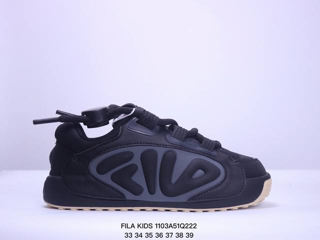 童鞋FILA KIDS 斐乐橄榄鞋 防滑耐磨 儿童休闲鞋 货号:K15B43 7FGB 尺码:33-39 XM 3Q222