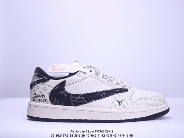 海外爆款限量发售！公司级 Travis Scott x Fragment Design x Jordan Air Jordan 1 Low OG SP LV联名