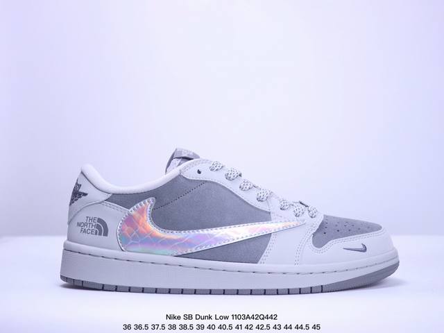 海外爆款限量发售！公司级 Nike SB Dunk Low“斯图西联名 贴布灰白深灰勾” 周年高端定制 低帮休闲板鞋 定制鞋盒 大厂纯原品质出货 超高清洁度 皮