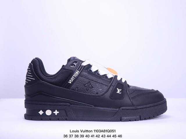 全新LV路易威登Louis Vuitton Trainer Sneaker Low休闲运动文化百搭板鞋 尺码:36-46 XM 3Q051