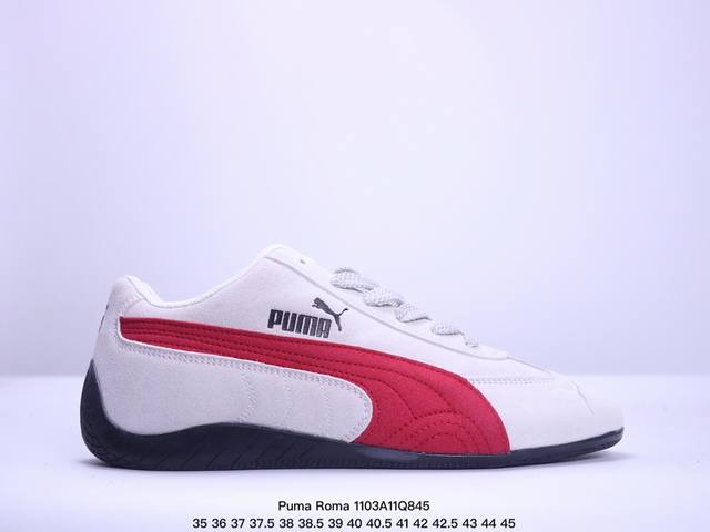 Puma Roma M Motorsport 彪马罗马阿莫尔系列低帮复古运动休闲赛车跑鞋 列 黑色 全球知名运动品牌PUMA宝马赛车系列，融合了宝马车队的标志性