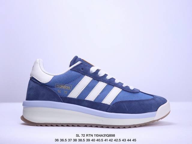 公司级阿迪达斯Adidas SL 72 RTN三叶草复古休闲跑步鞋休闲运动鞋 货号:JI2505 尺码:36 36.5 37 38 38.5 39 40 40.