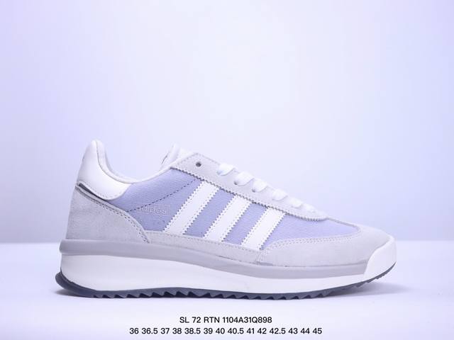 公司级阿迪达斯Adidas SL 72 RTN三叶草复古休闲跑步鞋休闲运动鞋 货号:JI2505 尺码:36 36.5 37 38 38.5 39 40 40.