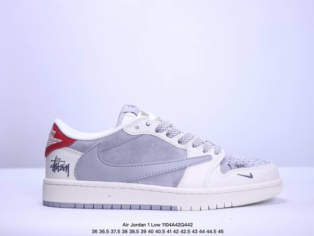 海外爆款限量发售！公司级 Travis Scott x Fragment Design x Jordan Air Jordan 1 Low OG SP “斯图西