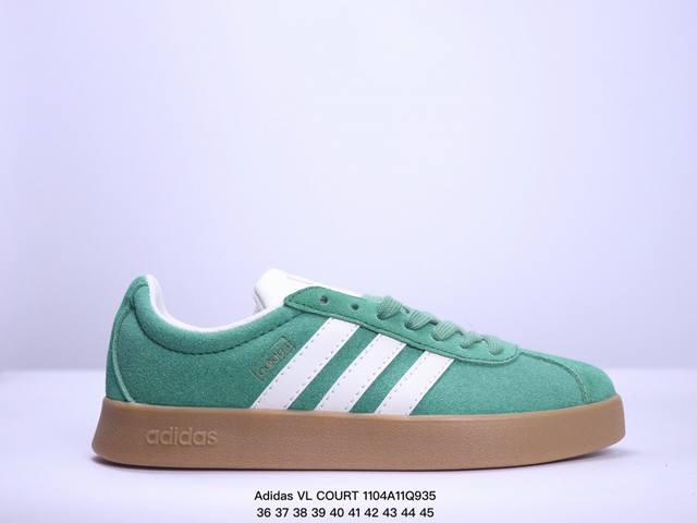 阿迪达斯 Adidas VL COURT CLASSIC SHOES 运动休闲板鞋德训鞋 T头鞋 这款adidas经典运动鞋，以经典造型塑就百搭风格。灵感源自a