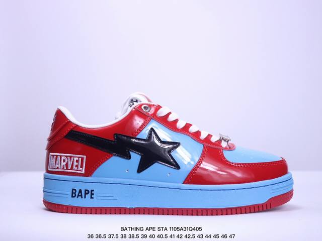 公司级A BATHING APE STA 低帮系带 时尚板鞋 尺码:36 36.5 37.5 38 38.5 39 40 40.5 41 42 42.5 43