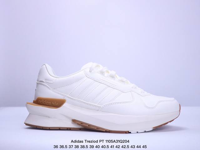 Adidas Treziod PT 低帮运动慢跑鞋 鞋面采用混合材质 搭配丰富的设计细节 造型休闲 低调简约而又不失风格！H03714 尺码：36-45 半 X