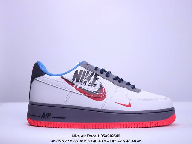 真标耐克Nike Air Force 1 Low 空军一号 低帮百搭休闲运动板鞋。柔软、弹性十足的缓震性能和出色的中底设计，横跨复古与现代的外型结合，造就出风靡