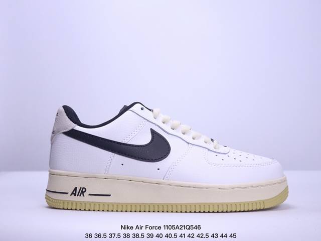 真标耐克Nike Air Force 1 Low 空军一号 低帮百搭休闲运动板鞋。柔软、弹性十足的缓震性能和出色的中底设计，横跨复古与现代的外型结合，造就出风靡