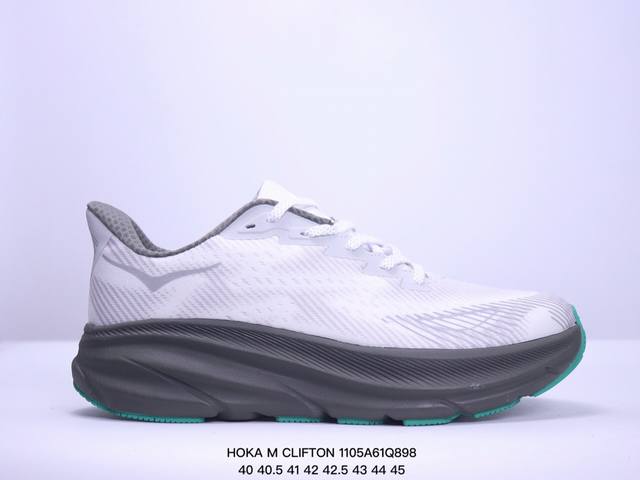 公司级小红书推荐HOKA M CLIFTON 9 全新配色 这个品牌来自于新西兰的毛利语，HOKA表示大地，ONE ONE表示飞越，连起来就是飞越地平线，ONE