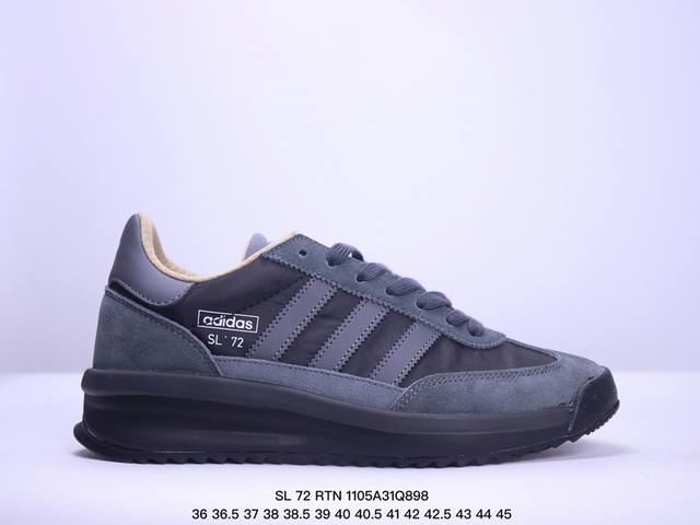 公司级阿迪达斯Adidas SL 72 RTN三叶草复古休闲跑步鞋休闲运动鞋 货号:IH5569 尺码:36 36.5 37 38 38.5 39 40 40.