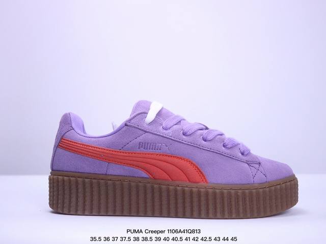 公司级PUMA Creeper Phatty Nubuck舒适简约 耐磨透气低帮 板鞋 货号:399866 01 尺码:36 37 37.5 38 38.5 3