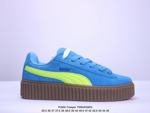 公司级PUMA Creeper Phatty Nubuck舒适简约 耐磨透气低帮 板鞋 货号:399866 01 尺码:36 37 37.5 38 38.5 3