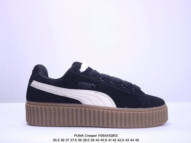 公司级PUMA Creeper Phatty Nubuck舒适简约 耐磨透气低帮 板鞋 货号:399866 01 尺码:36 37 37.5 38 38.5 3