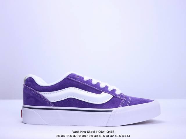 Vans Knu-Skool VR3 LX 万斯低帮复古休闲硫化板鞋 肥胖版大LOGO 原版全皮猪八面料 尺码：35 36 36.5 37 38 38.5 39