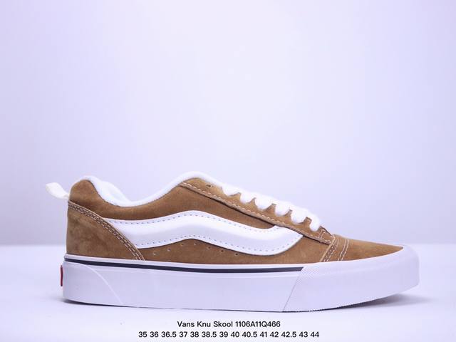 Vans Knu-Skool VR3 LX 万斯低帮复古休闲硫化板鞋 肥胖版大LOGO 原版全皮猪八面料 尺码：35 36 36.5 37 38 38.5 39