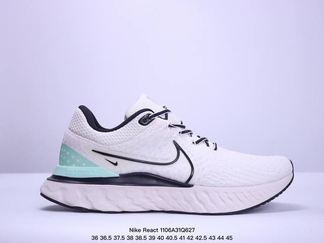 耐克Nike React Infinity Run Flyknit 3 缓震泡棉网面 网布减震防滑耐磨 低帮 休闲跑步鞋 XM 6Q627