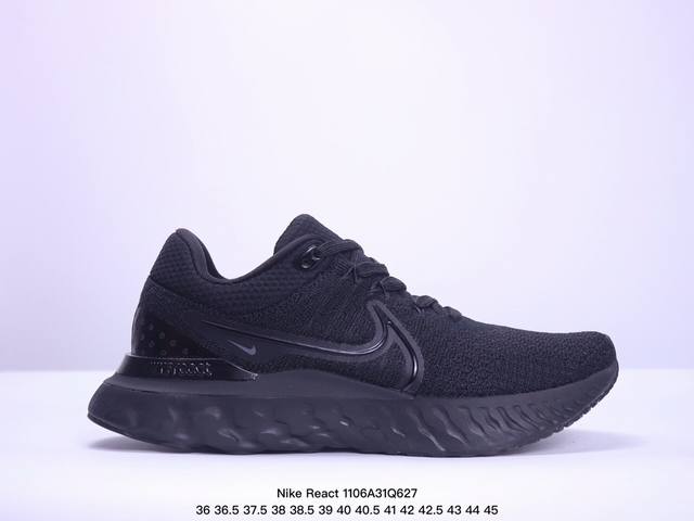 耐克Nike React Infinity Run Flyknit 3 缓震泡棉网面 网布减震防滑耐磨 低帮 休闲跑步鞋 XM 6Q627