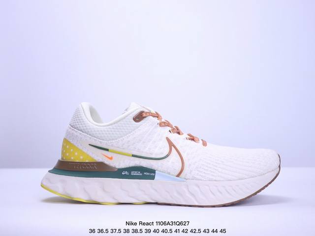 耐克Nike React Infinity Run Flyknit 3 缓震泡棉网面 网布减震防滑耐磨 低帮 休闲跑步鞋 XM 6Q627