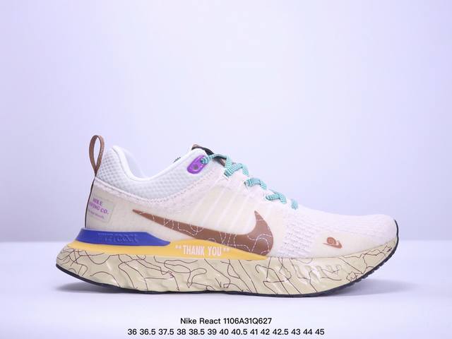 耐克Nike React Infinity Run Flyknit 3 缓震泡棉网面 网布减震防滑耐磨 低帮 休闲跑步鞋 XM 6Q627