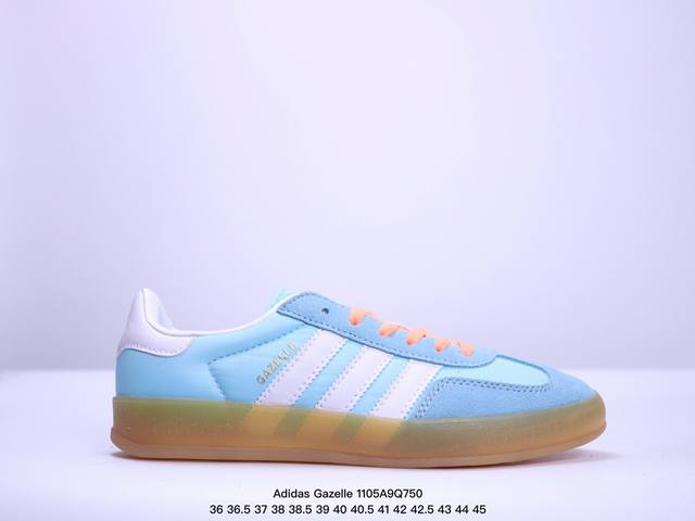 特价 纯原LW版 Adidas Originals Gazelle Indoor 防滑低帮T头德训鞋 GZ复古系列 白粉红 草莓熊 IF1 9 纯原大厂LW工厂