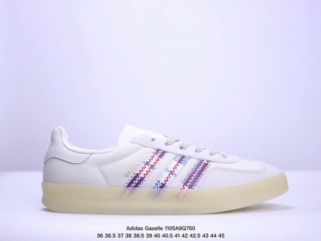 特价 纯原LW版 Adidas Originals Gazelle Indoor 防滑低帮T头德训鞋 GZ复古系列 白粉红 草莓熊 IF1 9 纯原大厂LW工厂