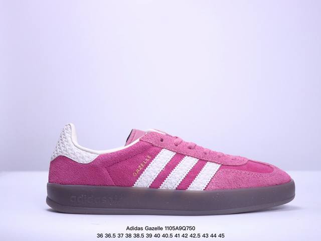 特价 纯原LW版 Adidas Originals Gazelle Indoor 防滑低帮T头德训鞋 GZ复古系列 白粉红 草莓熊 IF1 9 纯原大厂LW工厂