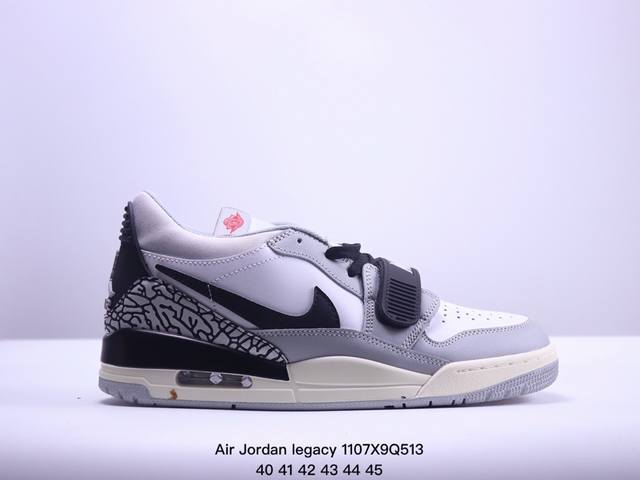 Air Jordan legacy 312 乔丹篮球鞋系列 号称 “最强三合一” 的Jordan Legacy 312，自然有着杂交结合的设计，它的名字就展现出