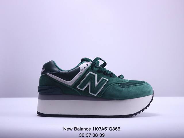 New Balance WL574 新百伦厚底休闲跑步鞋 增高鞋 牛皮材质 真标带半码 尺码见图 XM 7Q366