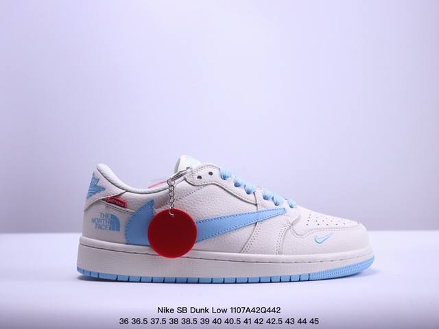 海外爆款限量发售！公司级 Nike SB Dunk Low“斯图西联名 贴布灰白深蓝勾” 周年高端定制 低帮休闲板鞋 定制鞋盒 大厂纯原品质出货 超高清洁度 皮