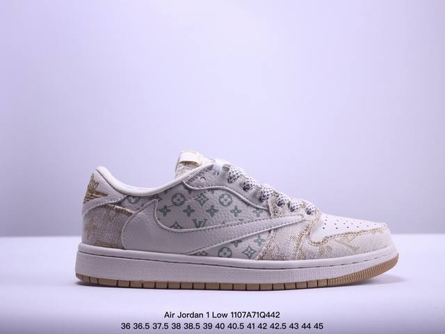 海外爆款限量发售！公司级 Travis Scott x Fragment Design x Jordan Air Jordan 1 Low OG SP LV联名