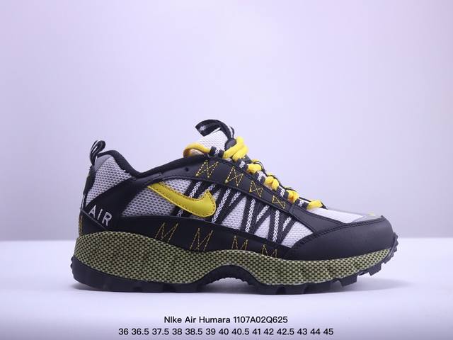 耐克NIke Air Humara 复古风越野跑步鞋 924464 001 鞋款酷炫设计结合高级材质与经典色彩，重现 1990 年代风格，绽放满满户外魅力。19