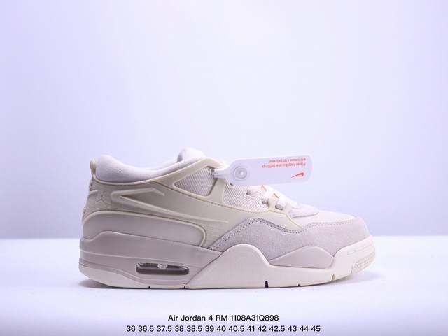 真标Nike Air Jordan 4 RM 防滑 低帮 复古篮球鞋 货号:FQ7939- 尺码:36 36.5 37.5 38 38.5 39 40 40.5