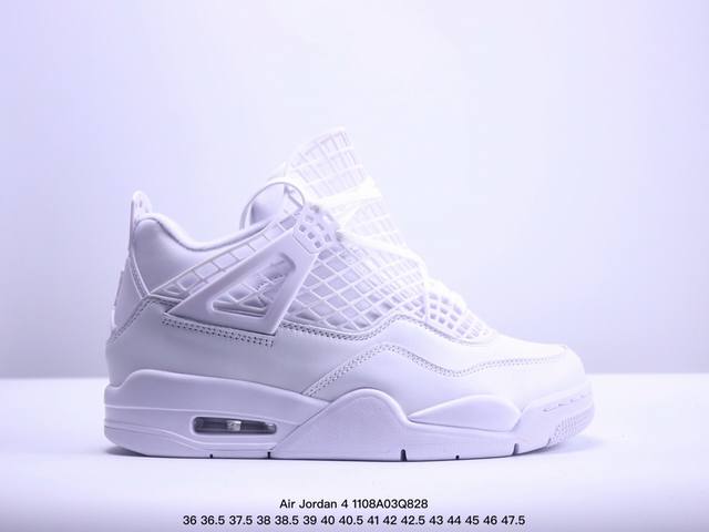 Air Jordan 4 Net AJ4 乔4网格白 复古篮球鞋 FV7251-107 尺码：36-47 半 XM1108Q828