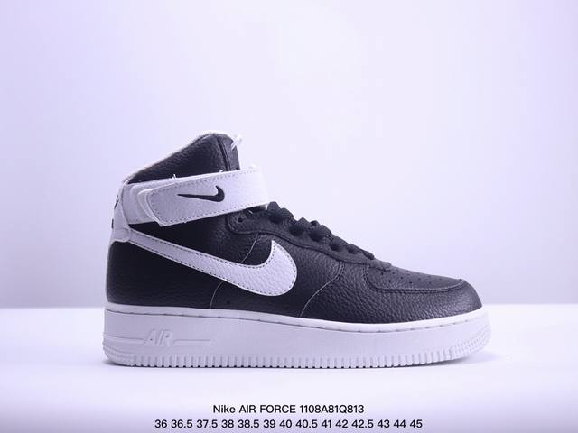 公司级Nike Air Force 1 High 原楦头原纸板 打造纯正高帮空军版型 专注外贸渠道 全掌内置蜂窝气垫 原盒配件 原厂中底钢印、拉帮完美 官方货号