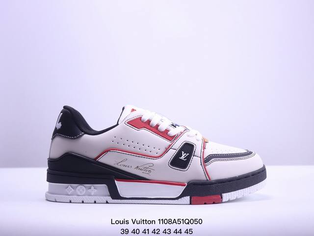 公司级全新LV路易威登Louis Vuitton Trainer Sneaker Low休闲运动文化百搭板鞋 尺码:36-45 XM 8Q050