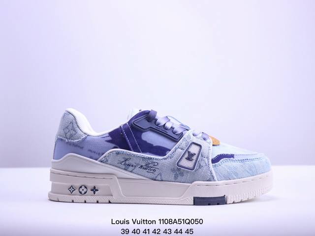 公司级全新LV路易威登Louis Vuitton Trainer Sneaker Low休闲运动文化百搭板鞋 尺码:36-45 XM 8Q050