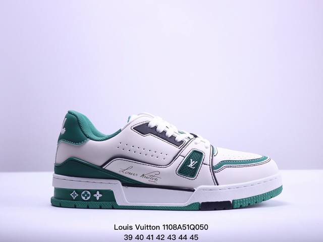 公司级全新LV路易威登Louis Vuitton Trainer Sneaker Low休闲运动文化百搭板鞋 尺码:36-45 XM 8Q050