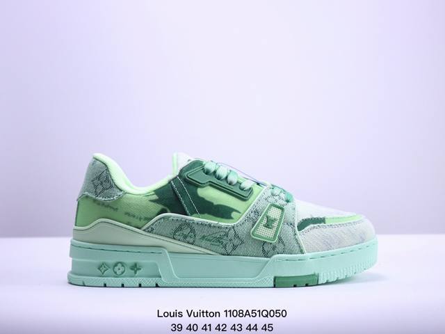 公司级全新LV路易威登Louis Vuitton Trainer Sneaker Low休闲运动文化百搭板鞋 尺码:36-45 XM 8Q050