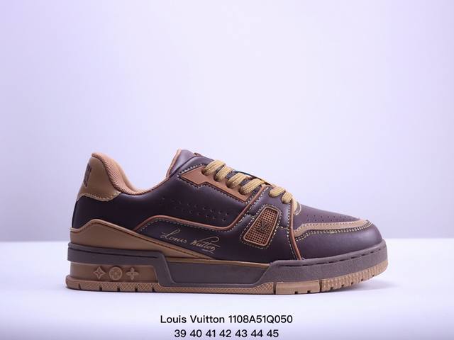 公司级全新LV路易威登Louis Vuitton Trainer Sneaker Low休闲运动文化百搭板鞋 尺码:36-45 XM 8Q050