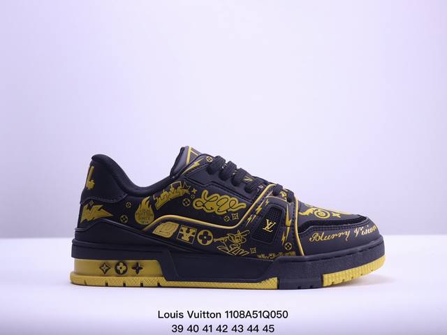 公司级全新LV路易威登Louis Vuitton Trainer Sneaker Low休闲运动文化百搭板鞋 尺码:36-45 XM 8Q050