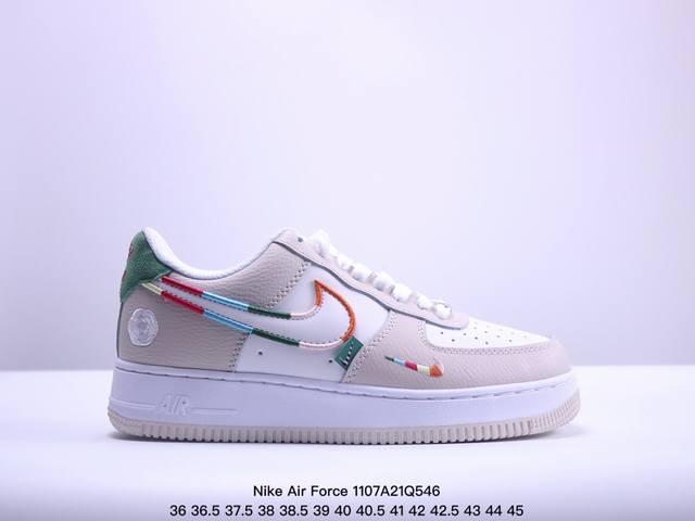 真标耐克Nike Air Force 1 Low 空军一号 低帮百搭休闲运动板鞋。柔软、弹性十足的缓震性能和出色的中底设计，横跨复古与现代的外型结合，造就出风靡