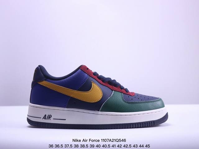 真标耐克Nike Air Force 1 Low 空军一号 低帮百搭休闲运动板鞋。柔软、弹性十足的缓震性能和出色的中底设计，横跨复古与现代的外型结合，造就出风靡