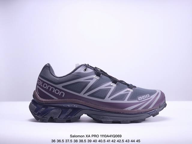 Salomon XA PRO XT-6 EXPANSE 萨洛蒙户外越野跑鞋 鞋面采用SENSIFIT贴合技术 全方位贴合包裹脚型 鞋跟部鞋底牵引设计 提供强大的