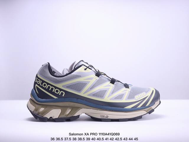 Salomon XA PRO XT-6 EXPANSE 萨洛蒙户外越野跑鞋 鞋面采用SENSIFIT贴合技术 全方位贴合包裹脚型 鞋跟部鞋底牵引设计 提供强大的