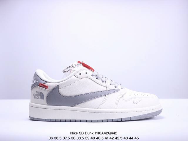 海外爆款限量发售！公司级 Nike SB Dunk Low“SUP联名 灰白黑勾” 周年高端定制 低帮休闲板鞋 定制鞋盒 大厂纯原品质出货 超高清洁度 皮料切割