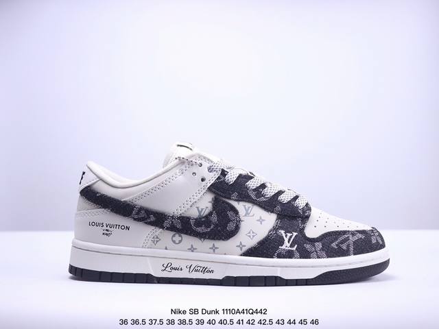 Nk SB Dunk Low OFF-WHITE联名-猪八蓝勾 周年高端定制 低帮休闲板鞋 DQ1098定制鞋盒 大厂纯原品质出货 超高清洁度 皮料切割干净无任