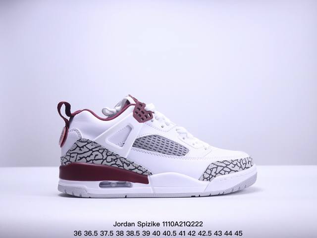 Jordan Spizike Low低帮复古篮球鞋男女款白蓝 XM1 Q222