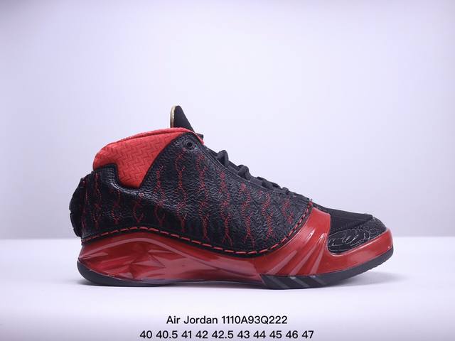 Jordan Air Jordan 23 Chicago Bulls 公牛舒适 高帮复古篮球鞋男款黑红色 XM1110Q222